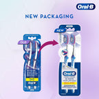 Oral-B 3D White Luxe Pro-Flex Medium Manual Toothbrush, Pack of 2 Package design may vary — image 7