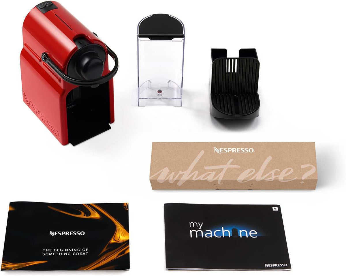Nespresso Inissia C40 Red Coffee Machine - Automatic Capsule Brewing, Compact Design, UAE Version — image 6