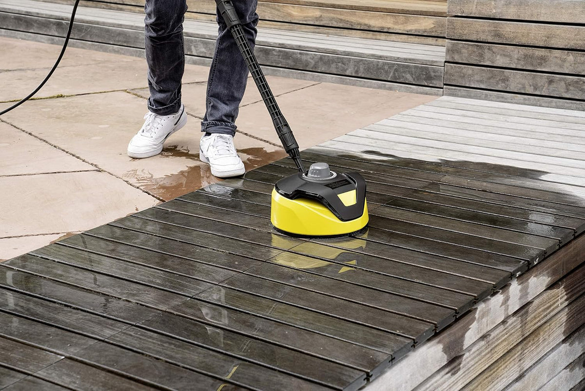 Karcher T 5 T-Racer Surface Cleaner Attachment, for Patios, Driveways, Decks, and Siding, with Adjustable Nozzles for Wood & Stone, Splash-Free, for K2-K7 Pressure Washers — image 4