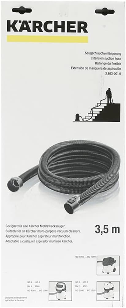 Karcher Suction Hose Extension – Durable Extension Hose Accessory for Vacuum and Spray Extraction Cleaners — image 3