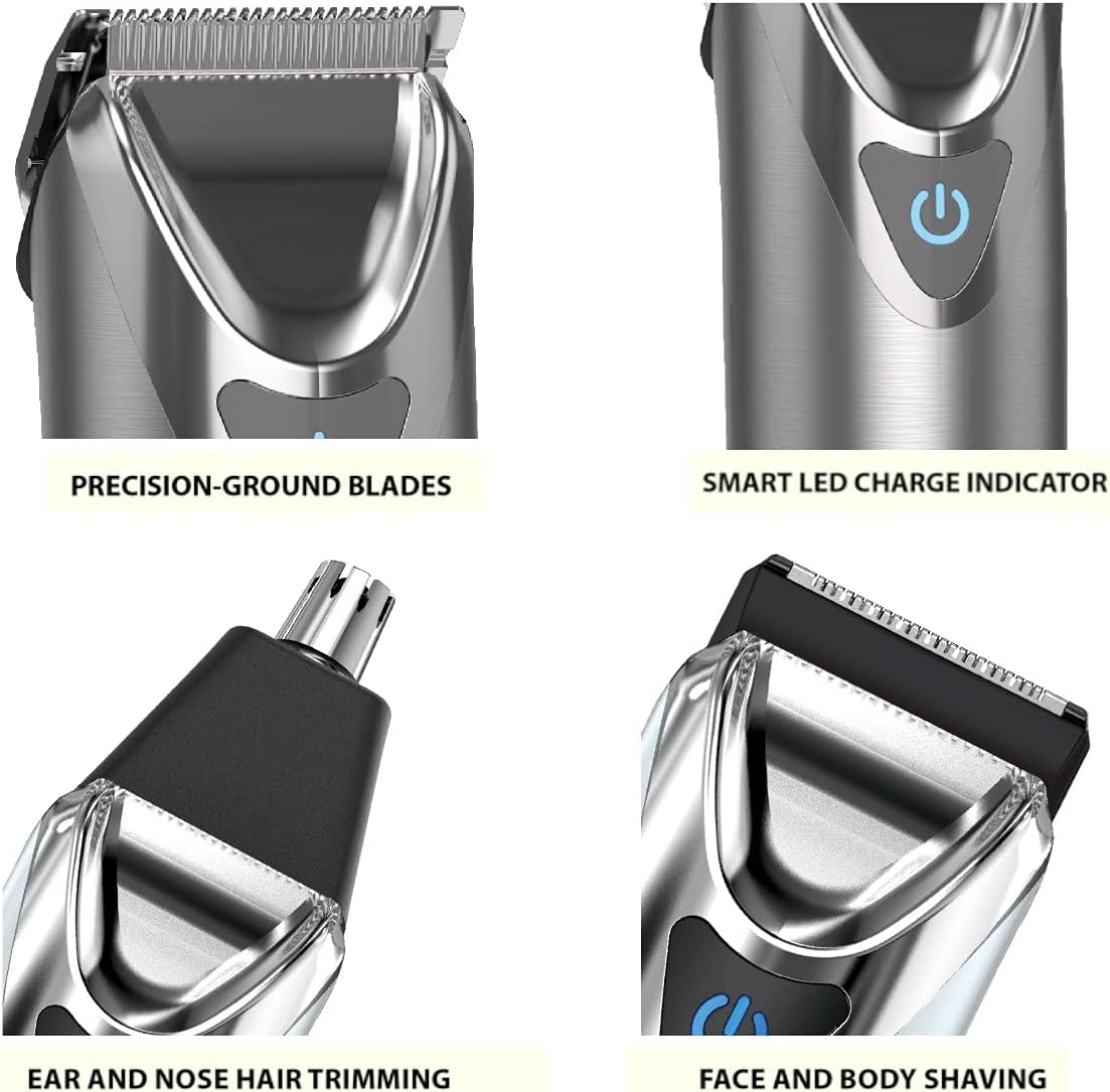 Wahl Lithium Ion Stainless Steel Rechargeable Grooming Kit, 6-Hour Runtime — image 4