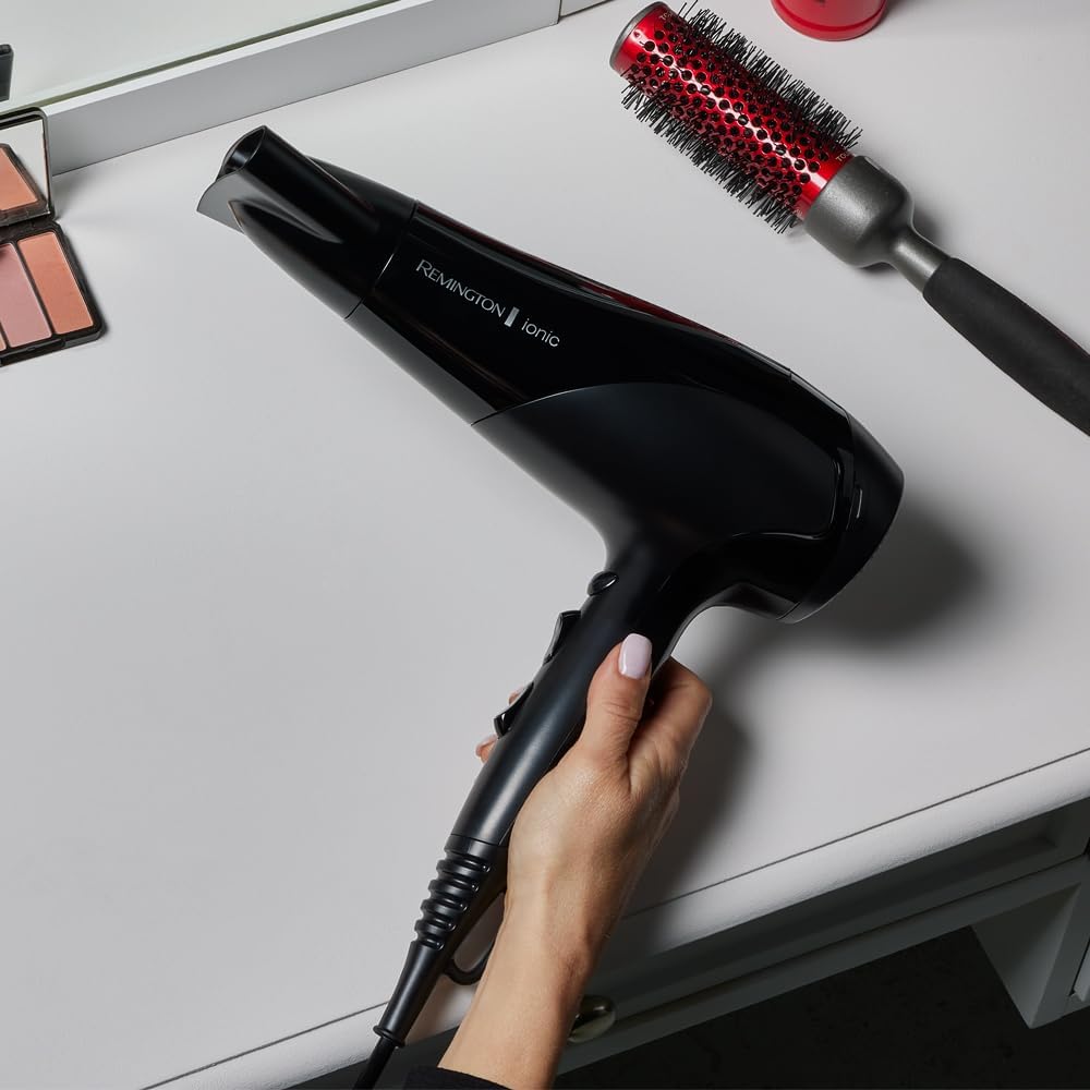 Remington D3198 Ionic Dry 2200W Hair Dryer with Concentrator and Diffuser, Black — image 6