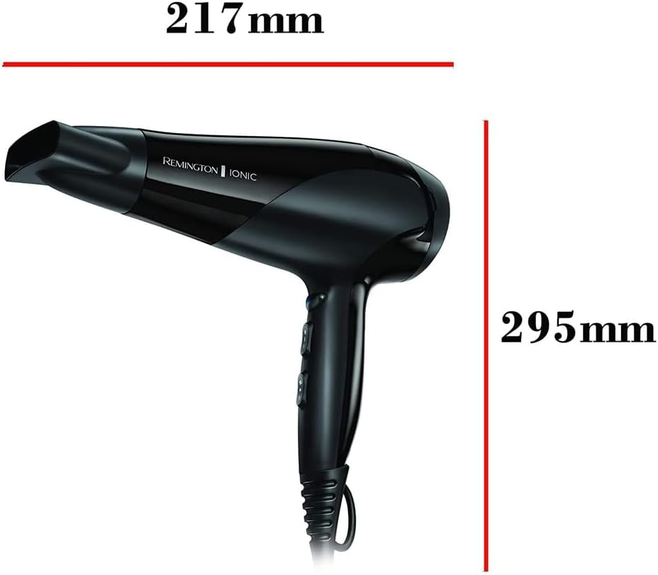 Remington D3198 Ionic Dry 2200W Hair Dryer with Concentrator and Diffuser, Black — image 9