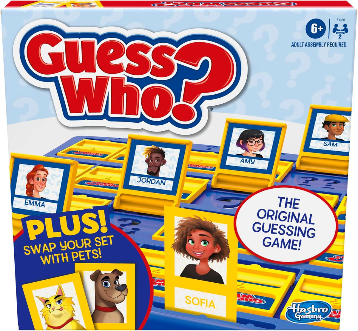 Hasbro Gaming Guess Who? People & Pets Board Game Edition | The Original Guessing Game for Girls & Boys | Ages 6+ — image 1