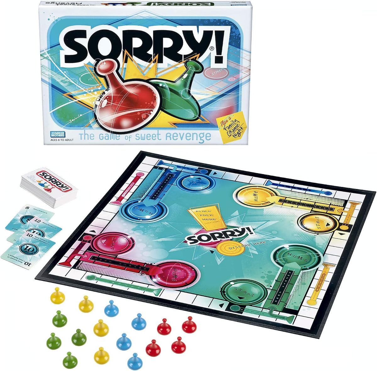 Hasbro Gaming Sorry! Parker Brothers Family Board Game for 2 to 4 Players Ages 6 and Up — image 3
