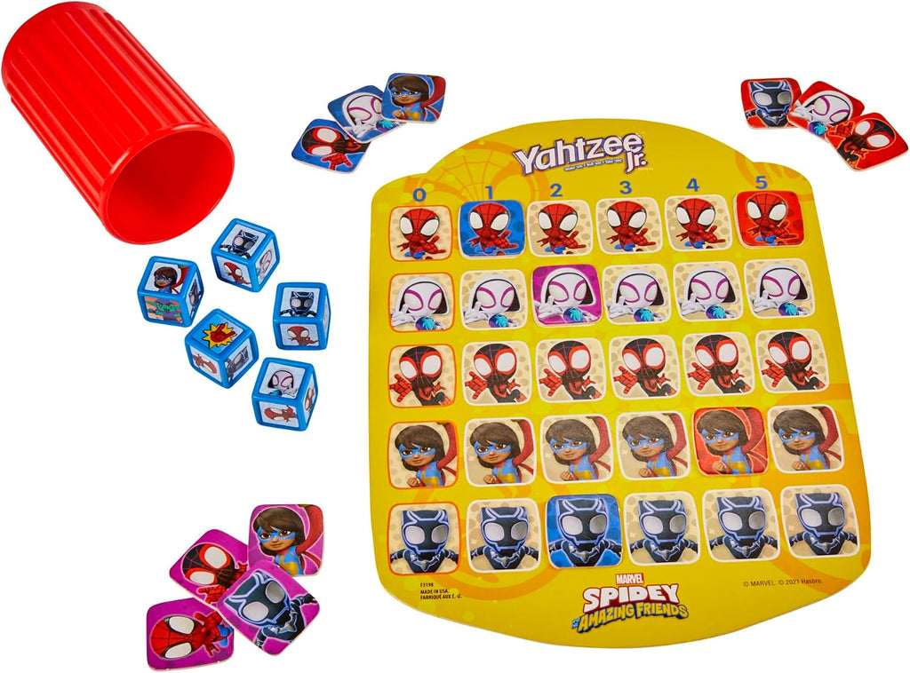 Hasbro Gaming Spidey and His Amazing Friends Yahtzee Jr.Marvel Edition Board Game for Kids, Ages 4 and Up — image 5