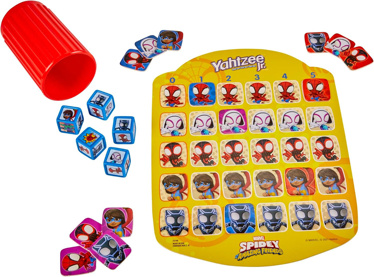 Hasbro Gaming Spidey and His Amazing Friends Yahtzee Jr.Marvel Edition Board Game for Kids, Ages 4 and Up — image 5