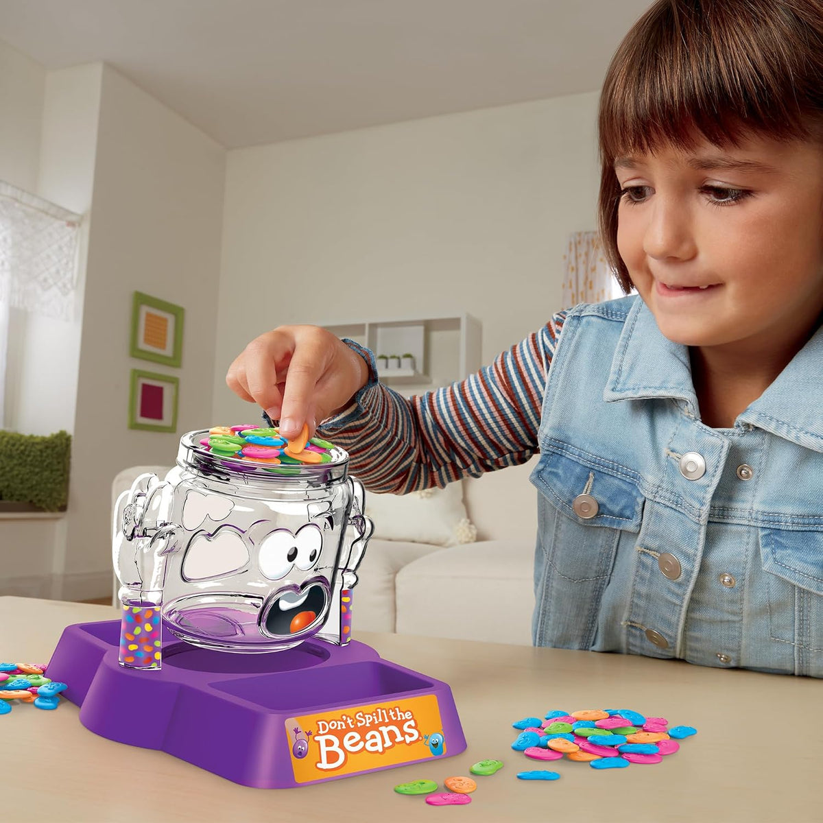 Hasbro Gaming Don't Spill The Beans Game for Kids, Easy and Fun Balancing Game for Kids Ages 3 and Up, Preschool Games for 2 Players, Kids Board Games — image 6