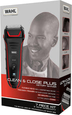 Wahl Clean & Close Plus Rechargeable Wet & Dry Foil Shaver, Black and Red — image 6