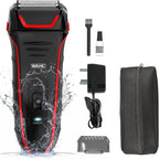 Wahl Clean & Close Plus Rechargeable Wet & Dry Foil Shaver, Black and Red — image 1