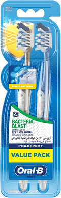 Oral-B Pro-Expert Bacteria Blast Medium Manual Toothbrush Multicolour 2 PCS — image 1