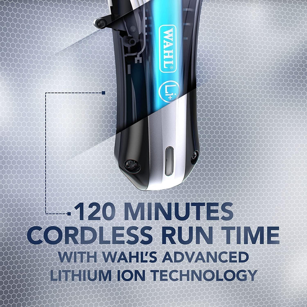 WAHL Lithium Ion Multi cut Pro Hair Clipper, Rechargeable hair clipper with Powerful Motor, cordless hair clipper, 12 different hair length combs, 120 minutes of run time with 2-hour charge-09657-027 — image 4