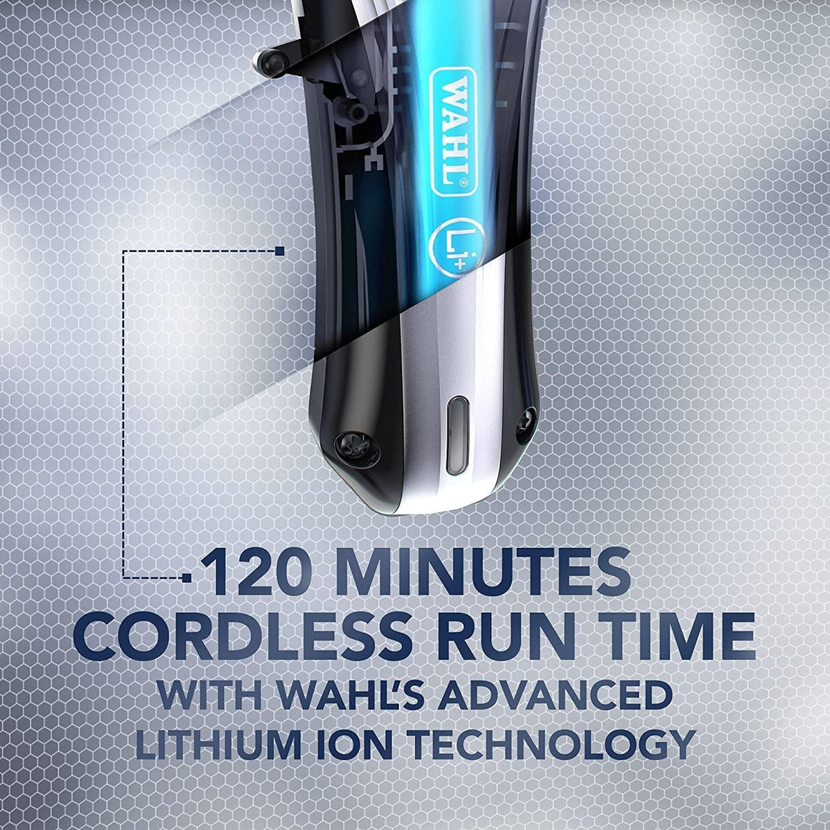 WAHL Lithium Ion Multi cut Pro Hair Clipper, Rechargeable hair clipper with Powerful Motor, cordless hair clipper, 12 different hair length combs, 120 minutes of run time with 2-hour charge-09657-027 — image 4