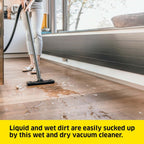 Karcher WD 3 Wet and Dry Vacuum Cleaner with Blower Function, 1000W Power, 17L Impact-Resistant Container, 2m Suction Hose, for Car, Garage, Workshop & DIY Projects, Yellow — image 5