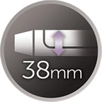 Remington 38mm Curling Tong for Big Bouncy Curls (Titanium Ceramic for Smoothness & Shine, Protective Coating with Anti-Static, Ceramic, Tourmaline Ionic, Fast 30 Second Heat Up, 140°C-210°C) CI5538 — image 6