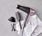 Remington Hair Dryer Curl & Straight Confidence (Incl. 45mm Round Brush, 2200 Watt, 90km/h, Ion Technology For Lint Free Result, Light Weight) Hair Dryer D5707 — image 2