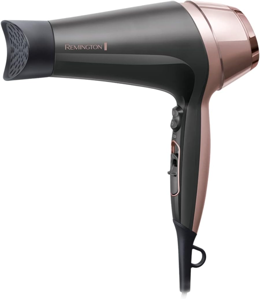 Remington Hair Dryer Curl & Straight Confidence (Incl. 45mm Round Brush, 2200 Watt, 90km/h, Ion Technology For Lint Free Result, Light Weight) Hair Dryer D5707 — image 14