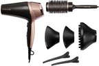 Remington Hair Dryer Curl & Straight Confidence (Incl. 45mm Round Brush, 2200 Watt, 90km/h, Ion Technology For Lint Free Result, Light Weight) Hair Dryer D5707 — image 10