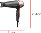 Remington Hair Dryer Curl & Straight Confidence (Incl. 45mm Round Brush, 2200 Watt, 90km/h, Ion Technology For Lint Free Result, Light Weight) Hair Dryer D5707 — image 11