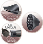 Remington Hair Dryer Curl & Straight Confidence (Incl. 45mm Round Brush, 2200 Watt, 90km/h, Ion Technology For Lint Free Result, Light Weight) Hair Dryer D5707 — image 3