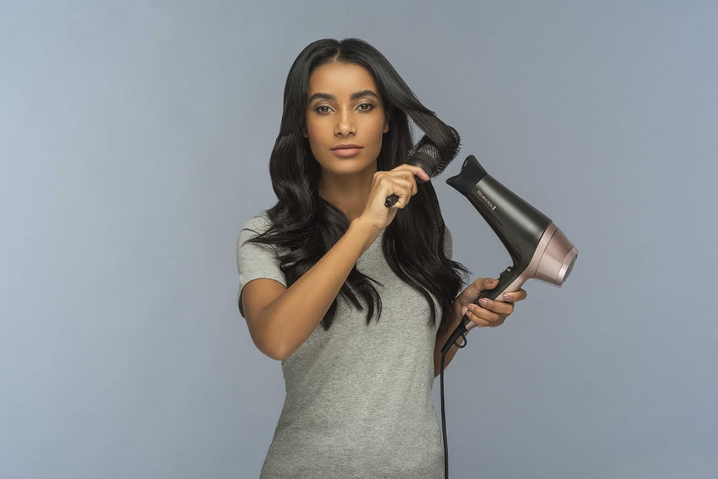 Remington Hair Dryer Curl & Straight Confidence (Incl. 45mm Round Brush, 2200 Watt, 90km/h, Ion Technology For Lint Free Result, Light Weight) Hair Dryer D5707 — image 5