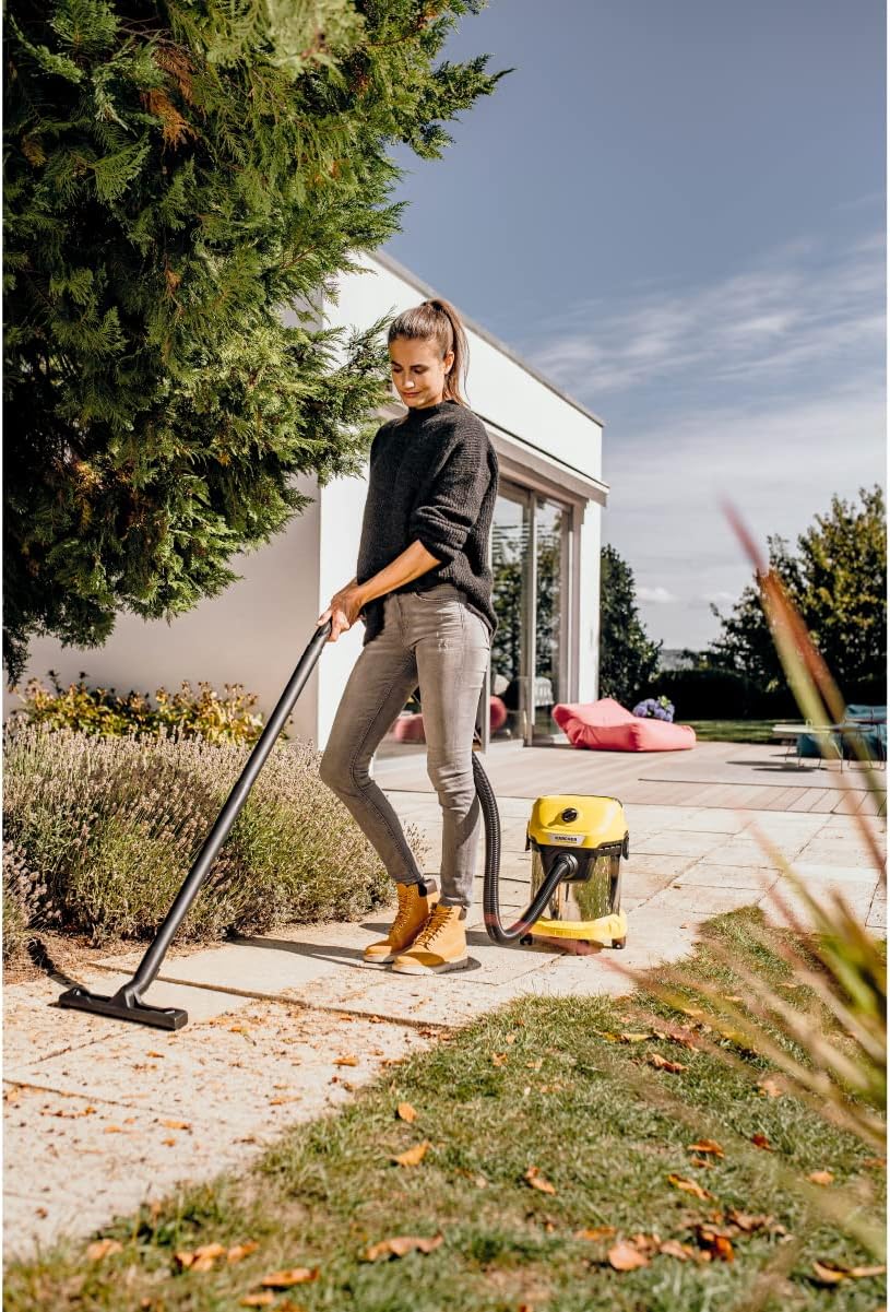Karcher WD3 S V-17/4/20 Wet & Dry Vacuum Cleaner, 17-Liter Container, Multi-Purpose Home Cleaning, Powerful Suction, Versatile Accessories, Yellow — image 8