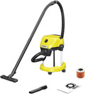 Karcher WD3 S V-17/4/20 Wet & Dry Vacuum Cleaner, 17-Liter Container, Multi-Purpose Home Cleaning, Powerful Suction, Versatile Accessories, Yellow — image 1