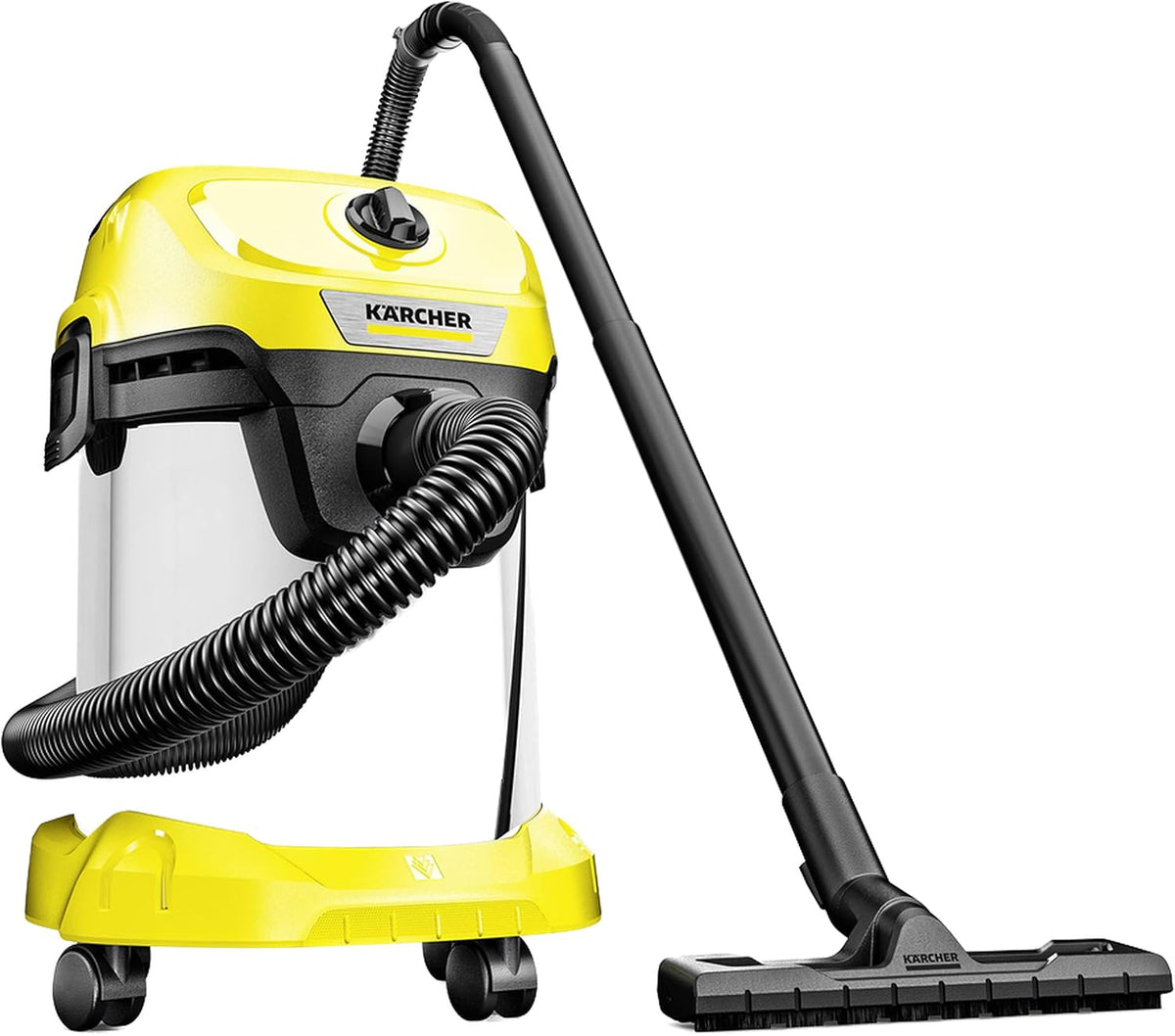Karcher WD3 S V-17/4/20 Wet & Dry Vacuum Cleaner, 17-Liter Container, Multi-Purpose Home Cleaning, Powerful Suction, Versatile Accessories, Yellow — image 2