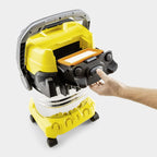 Karcher WD 5 S Wet and Dry Vacuum Cleaner with Blower Function, 1100W Power, 25L Stainless Steel Container, Patented Filter Cleaning & 2.2m Hose, for Garage, Workshop & Renovations, Yellow — image 8