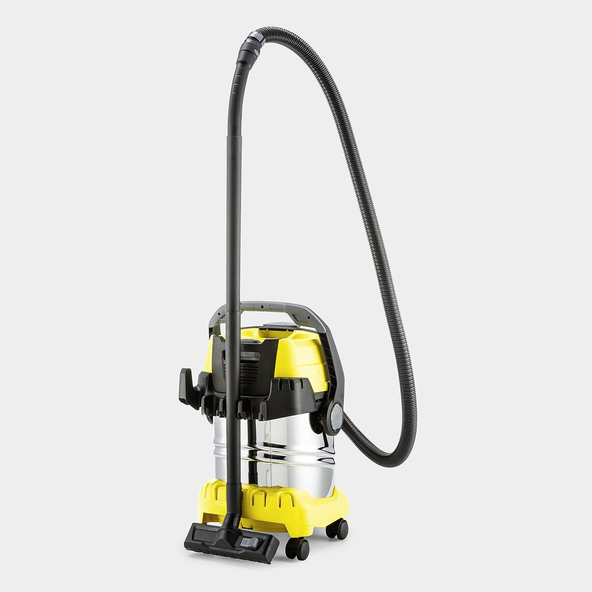 Karcher WD 5 S Wet and Dry Vacuum Cleaner with Blower Function, 1100W Power, 25L Stainless Steel Container, Patented Filter Cleaning & 2.2m Hose, for Garage, Workshop & Renovations, Yellow — image 3