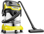 Karcher WD 5 S Wet and Dry Vacuum Cleaner with Blower Function, 1100W Power, 25L Stainless Steel Container, Patented Filter Cleaning & 2.2m Hose, for Garage, Workshop & Renovations, Yellow — image 2