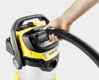 Karcher WD 5 S Wet and Dry Vacuum Cleaner with Blower Function, 1100W Power, 25L Stainless Steel Container, Patented Filter Cleaning & 2.2m Hose, for Garage, Workshop & Renovations, Yellow — image 7