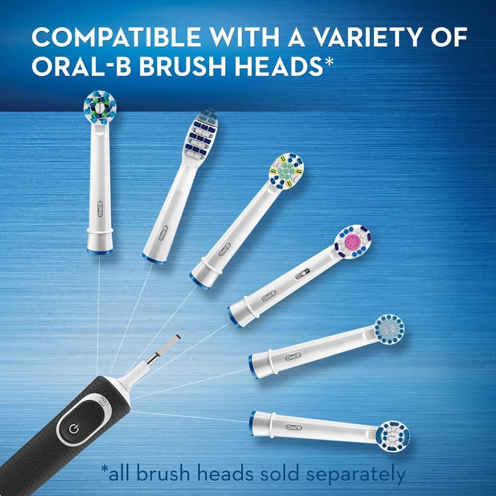 Oral-B Vitality D100 Rechargeable Toothbrush Twin Pack, Black and Pink, UAE 3-Pin Plug — image 4