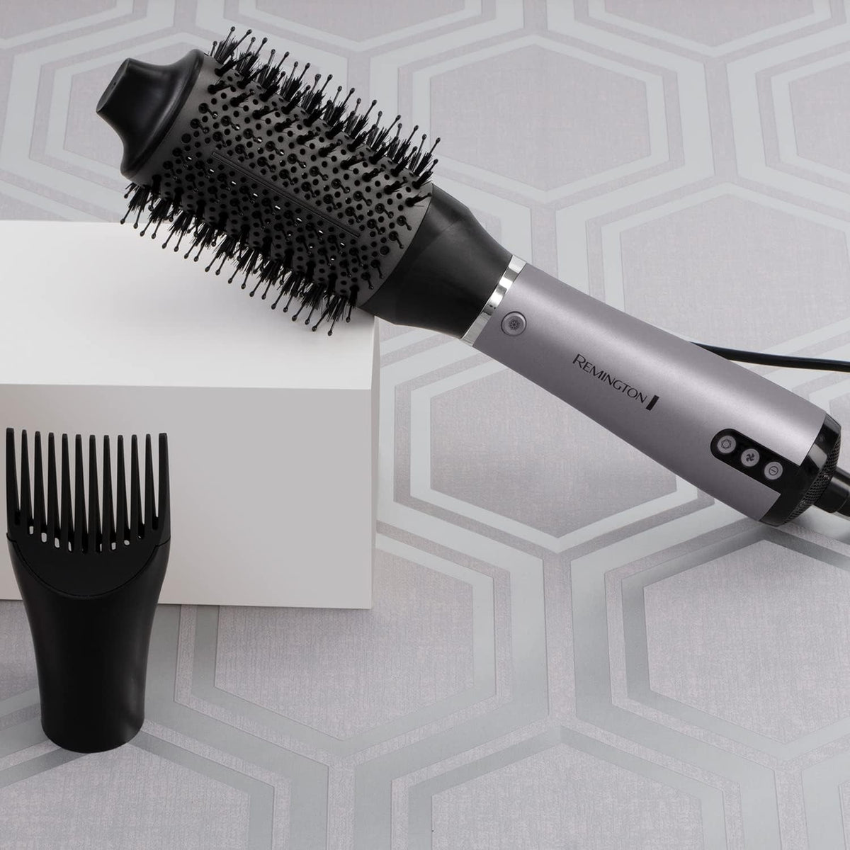 Remington PROluxe You Adaptive Air Styler - Hair Dryer Hot Brush with Oval & Round Brushes, Root Boost, StyleAdapt Technology, AS9880 — image 4