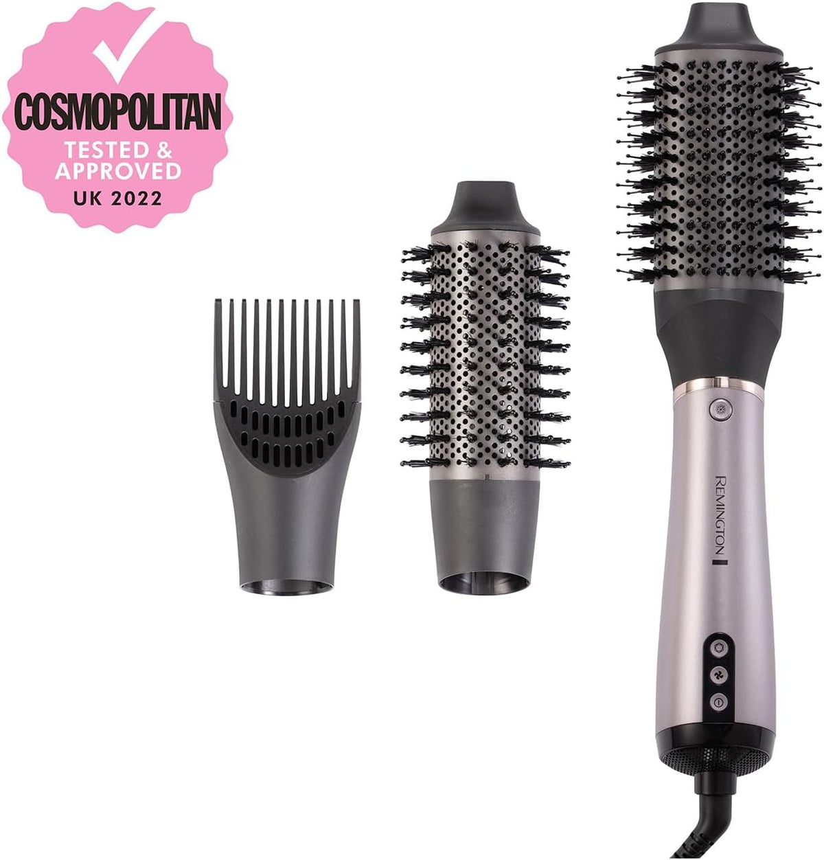 Remington PROluxe You Adaptive Air Styler - Hair Dryer Hot Brush with Oval & Round Brushes, Root Boost, StyleAdapt Technology, AS9880 — image 8