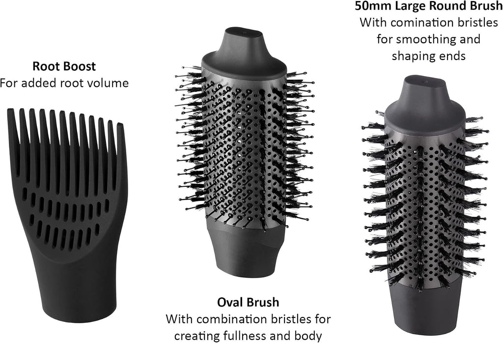 Remington PROluxe You Adaptive Air Styler - Hair Dryer Hot Brush with Oval & Round Brushes, Root Boost, StyleAdapt Technology, AS9880 — image 5