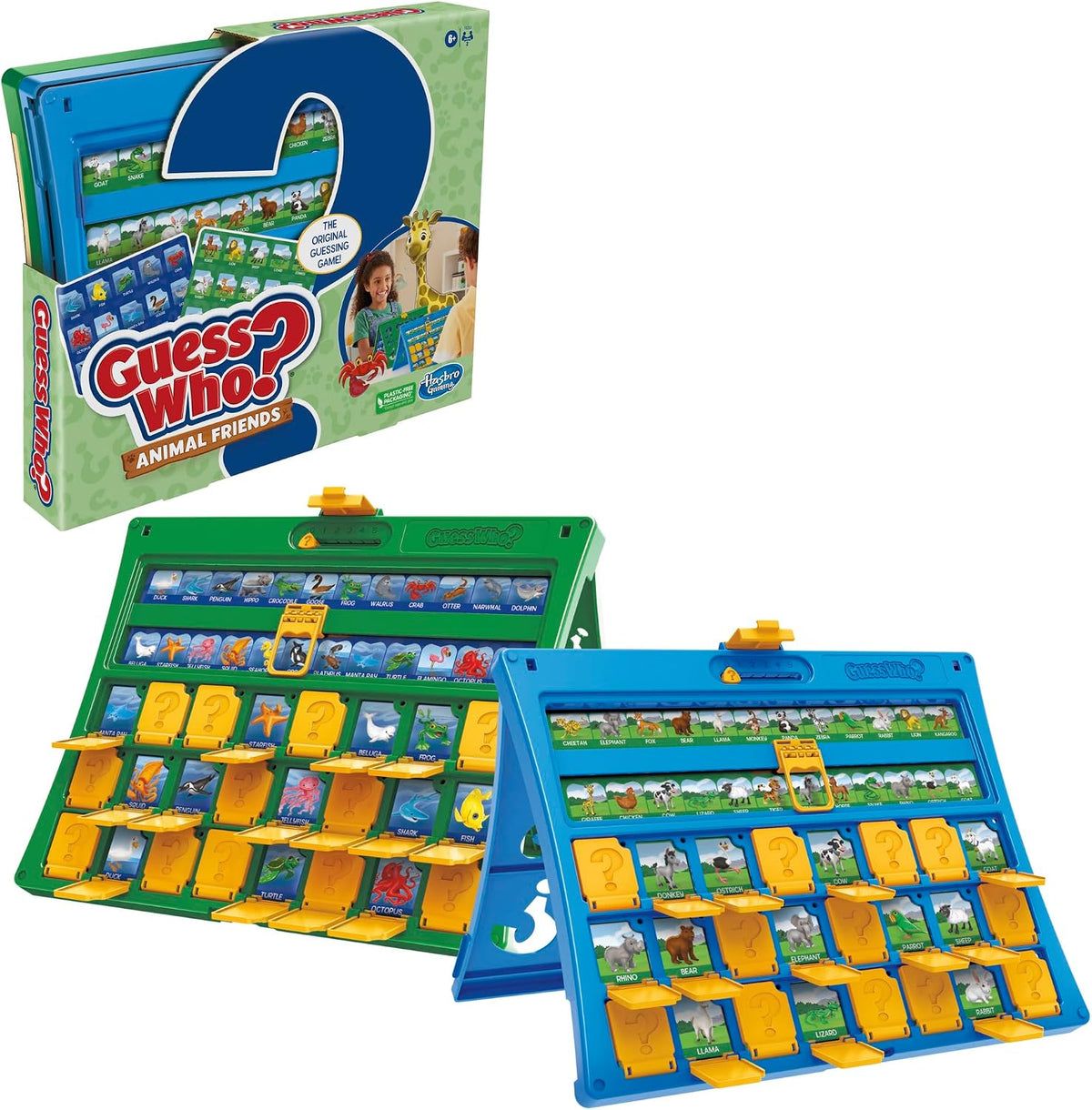 Hasbro Gaming Guess Who? Animal Friends Game, Includes 2 Double-Sided Animal Sheets, 2-Player Board Games for Kids, Ages 6+ — image 7