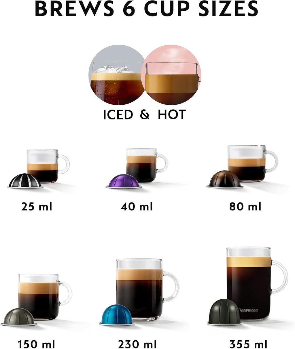 Nespresso Vertuo Pop Coffee Machine by Nespresso - Liquorice Black Design, Smart Brewing Technology, UAE Version — image 11