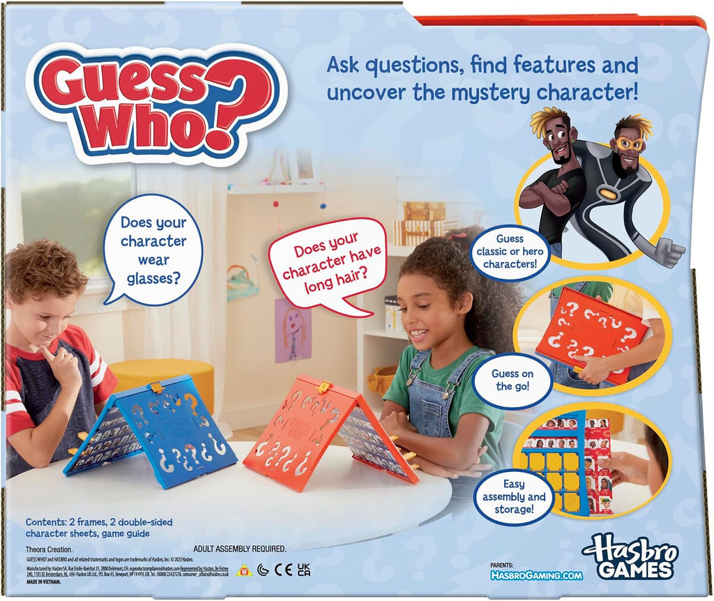 Hasbro Gaming Guess Who? Original Guessing Game, Board Game for Kids Ages 6 and Up For 2 Players, Easy to Load Frame, Double-Sided Character Sheet — image 15