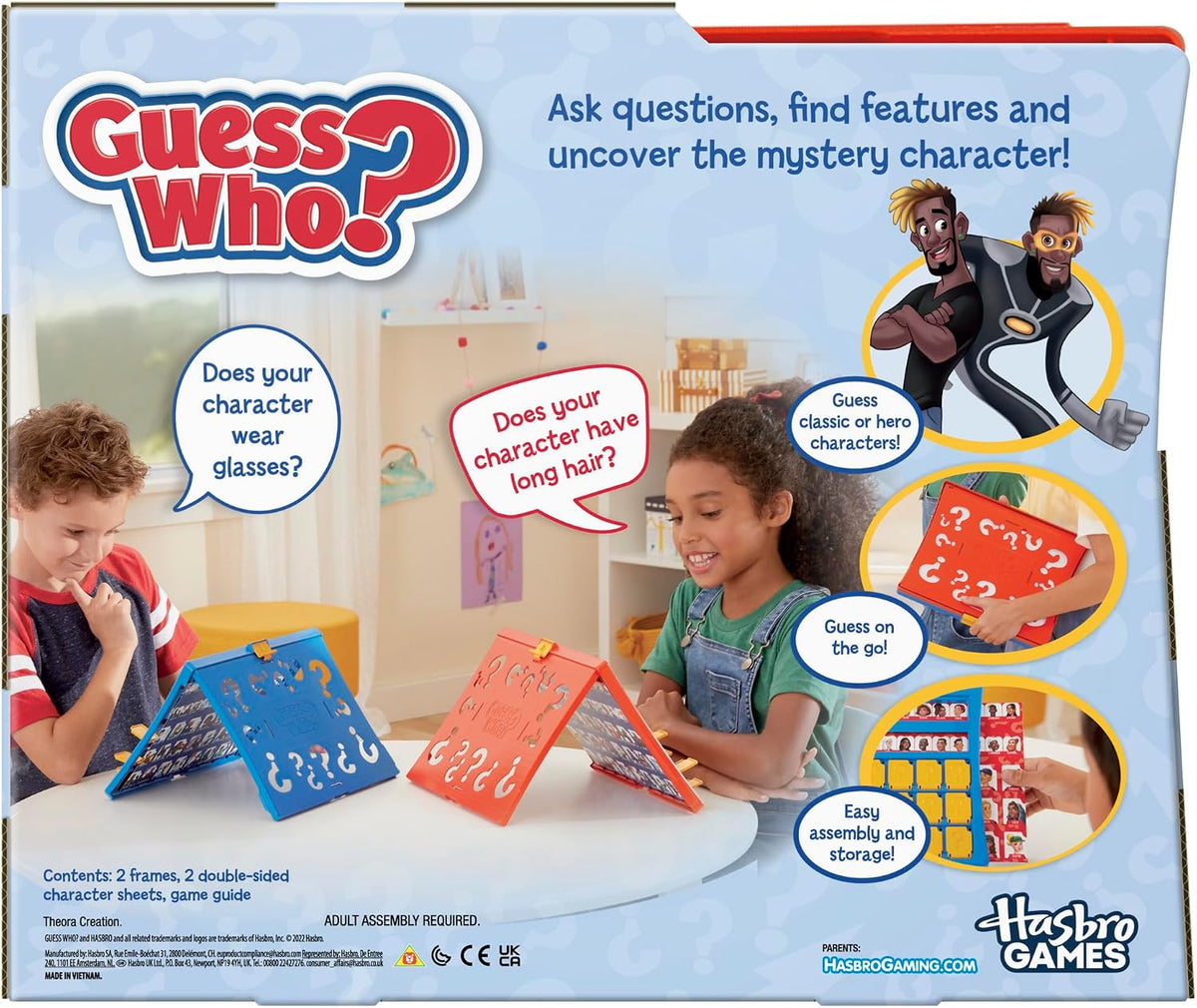 Hasbro Gaming Guess Who? Original Guessing Game, Board Game for Kids Ages 6 and Up For 2 Players, Easy to Load Frame, Double-Sided Character Sheet — image 15