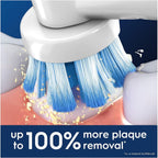 Oral-B Pro Sensitive Clean Electric Toothbrush Head, X-Shaped & Extra Soft Bristles for Gentle Brushing & Plaque Removal, Pack of 4 Toothbrush Heads, White — image 3