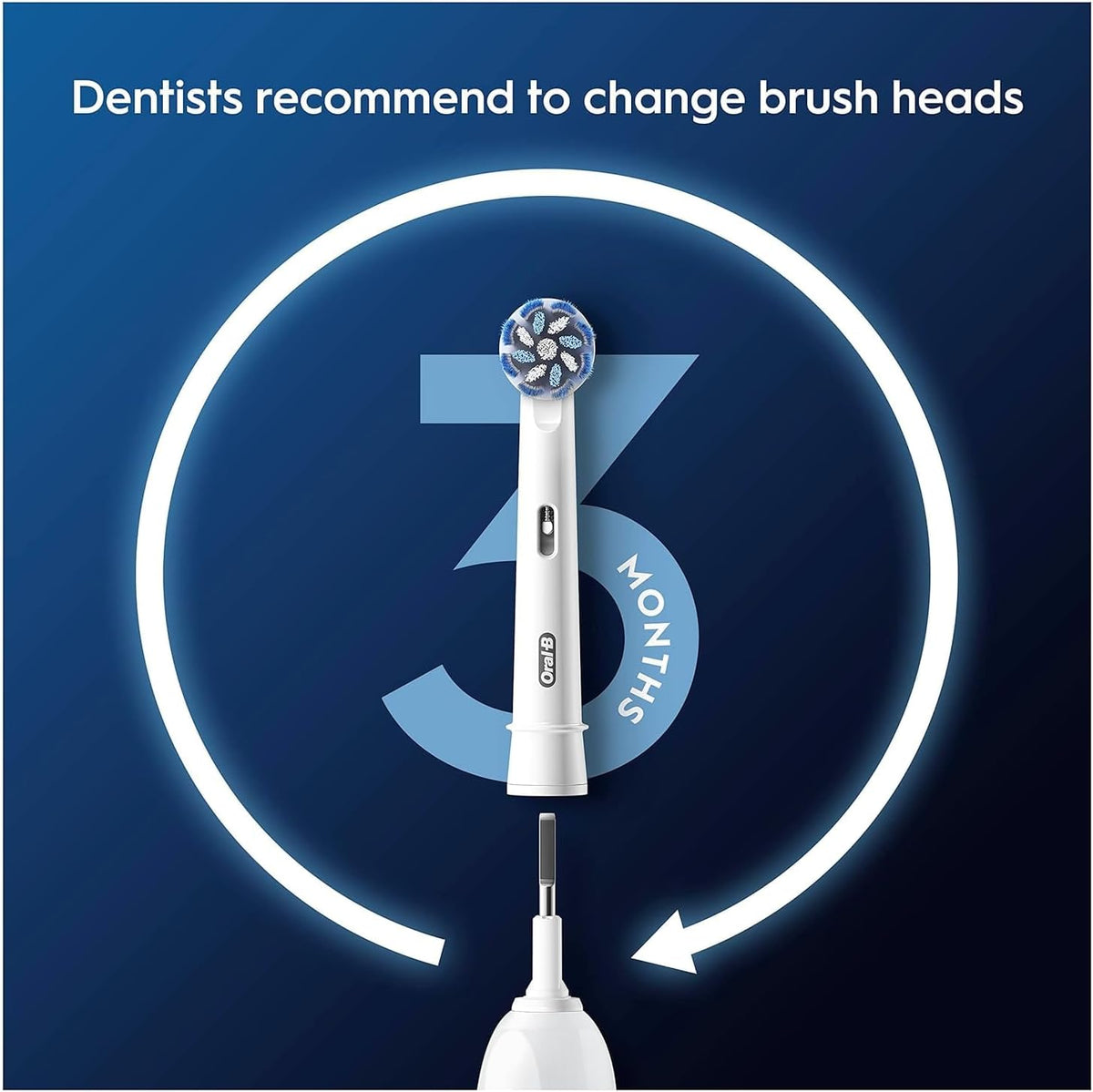 Oral-B Pro Sensitive Clean Electric Toothbrush Head, X-Shaped & Extra Soft Bristles for Gentle Brushing & Plaque Removal, Pack of 4 Toothbrush Heads, White — image 5