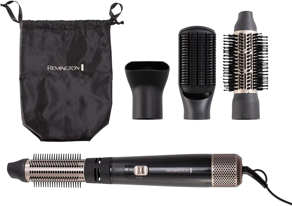 Remington Blow and Dry Caring Air Styler - Hair Dryer, Hot Brush and Hair Curler for Mid to Long Length Hair, 4 Attachments, 1000 Watts, AS7500 - Black — image 7