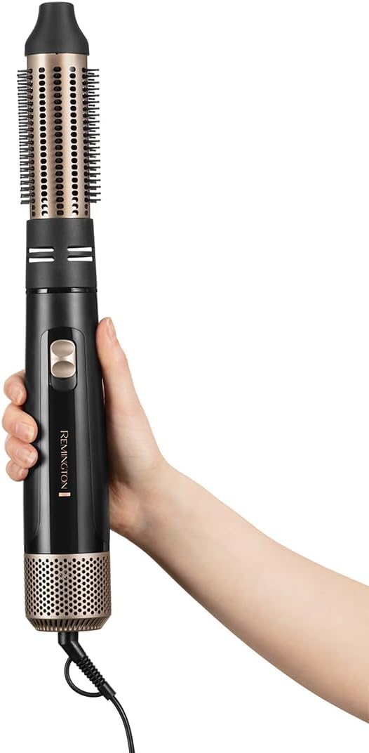 Remington Blow and Dry Caring Air Styler - Hair Dryer, Hot Brush and Hair Curler for Mid to Long Length Hair, 4 Attachments, 1000 Watts, AS7500 - Black — image 4