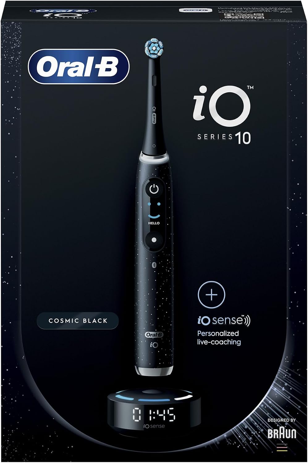 Oral-B Oral B iO Series 10 Cosmic Black AI Rechargeable Tooth Brush, 7 Smart modes, iO technology, AI with 3D Teeth Tracking, Interactive Display, 3hrs, Fast Magnetic Charger, iO 10 - iOM10.2B4.2AD — image 9