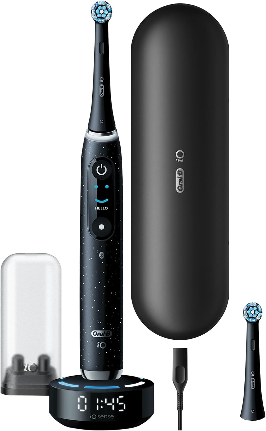 Oral-B Oral B iO Series 10 Cosmic Black AI Rechargeable Tooth Brush, 7 Smart modes, iO technology, AI with 3D Teeth Tracking, Interactive Display, 3hrs, Fast Magnetic Charger, iO 10 - iOM10.2B4.2AD — image 2