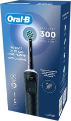 Oral B Vitality 300 Rechargeable Toothbrush with CrossAction Brush Head, 3 Cleaning Modes & 2 Minutes Built-in Timer D103.413.3 Black — image 10
