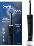 Oral B Vitality 300 Rechargeable Toothbrush with CrossAction Brush Head, 3 Cleaning Modes & 2 Minutes Built-in Timer D103.413.3 Black — image 1