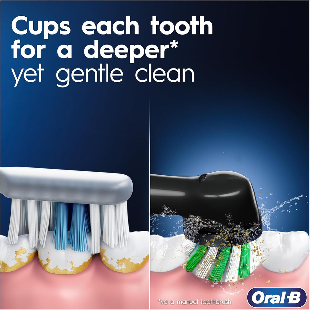 Oral B Vitality 300 Rechargeable Toothbrush with CrossAction Brush Head, 3 Cleaning Modes & 2 Minutes Built-in Timer D103.413.3 Black — image 2