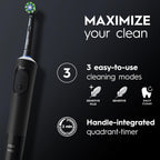 Oral B Vitality 300 Rechargeable Toothbrush with CrossAction Brush Head, 3 Cleaning Modes & 2 Minutes Built-in Timer D103.413.3 Black — image 5